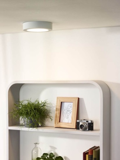 Lucide BRICE-LED LED Deckenleuchte 12W dimmbar Weiß IP44 28116/18/31