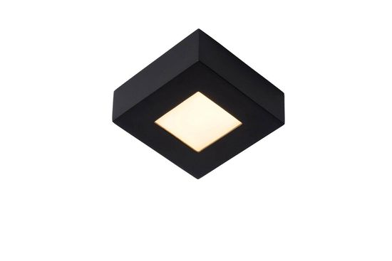 Lucide BRICE-LED LED Deckenleuchte 8W dimmbar Schwarz IP44 28117/11/30