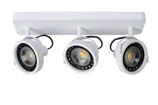Lucide TALA LED LED Deckenleuchte 3x GU10 Dim-to-warm 3x 12W dimmbar 360° drehbar Weiß 95Ra 31931/36/31