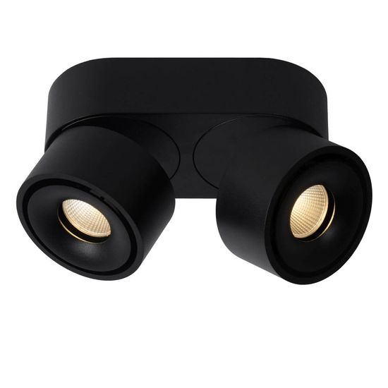 Lucide YUMIKO LED Deckenleuchte 2x 2x 8W dimmbar drehbar Schwarz 95Ra 35911/16/30