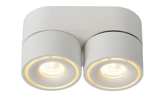 Lucide YUMIKO LED Deckenleuchte 2x 2x 8W dimmbar drehbar Weiß 95Ra 35911/16/31