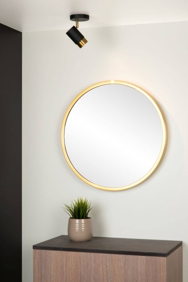 Lucide FLORIS Deckenleuchte GU10 360° drehbar Schwarz, Mattes Gold, Messing 35913/01/30