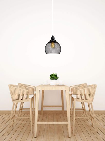 Lucide MESH Pendelleuchte E27 Schwarz 43404/22/30