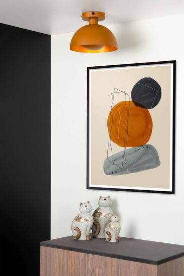 Lucide SIEMON Deckenleuchte E27 Ockergelb 45196/01/44