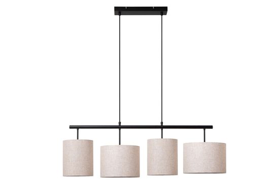 Lucide MAYA Pendelleuchte 4x E27 Beige, Schwarz 45409/04/38