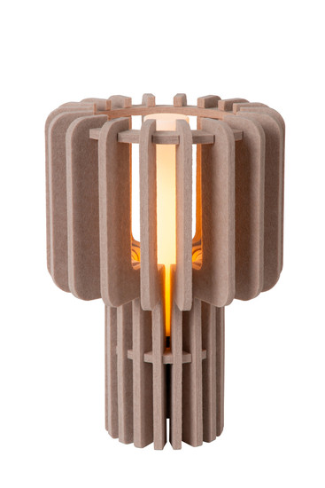 Lucide ROLLO E27 Tischlampe Modern Taupe 45591/01/41