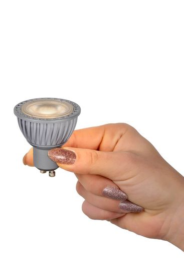 Lucide LED Lampe GU10 3-Stufen-Dimmer 5W dimmbar Grau 95Ra 49010/05/36