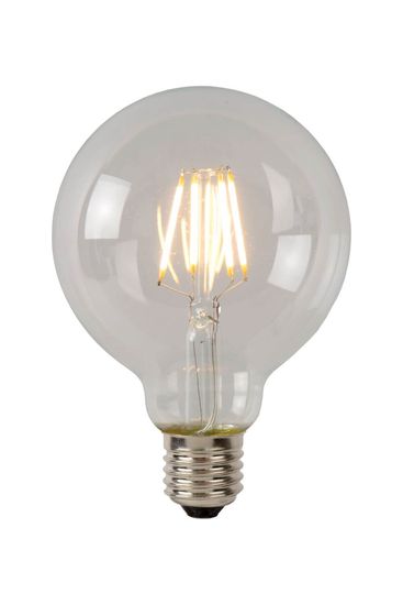 Lucide G95 LED Filament Lampe E27 5W dimmbar Transparent 49016/05/60