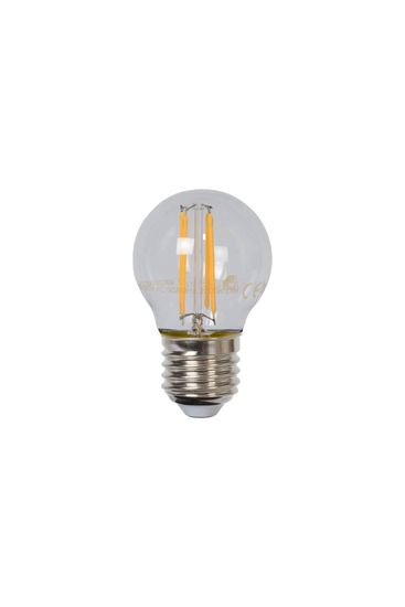 Lucide G45 LED Filament Lampe E27 4W dimmbar Transparent 49021/04/60
