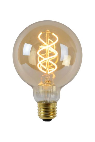 Lucide G95 LED Filament Lampe E27 5W dimmbar Amber 49032/05/62