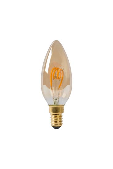 Lucide C35 LED Filament Lampe E14 3W dimmbar Amber 49043/03/62