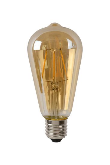 Lucide ST64 LED Filament Lampe E27 5W dimmbar Amber 49068/05/62