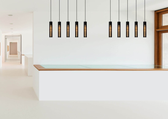 Lucide LIONEL Pendelleuchte 5x E27 Schwarz 73406/05/30