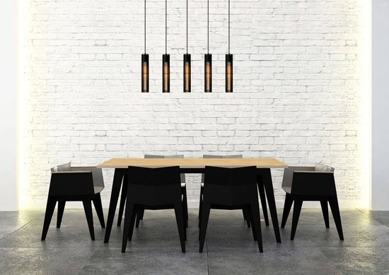 Lucide LIONEL Pendelleuchte 5x E27 Schwarz 73406/05/30