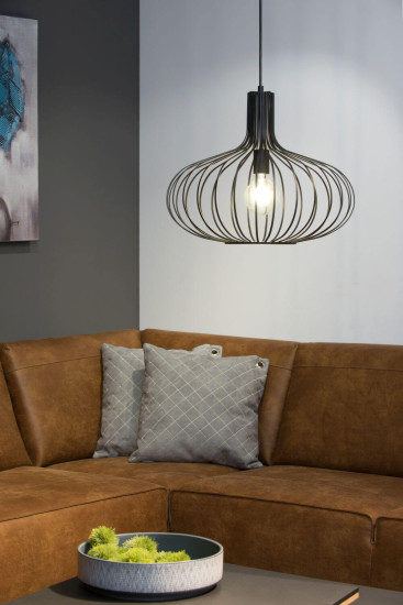 Lucide MANUELA Pendelleuchte E27 Schwarz 78374/50/30