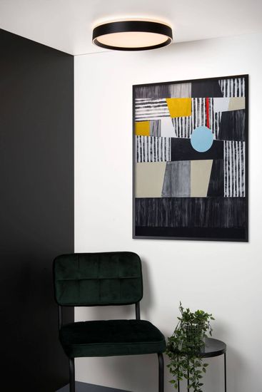 Lucide NURIA LED Deckenleuchte 3-Stufen-Dimmer 24W dimmbar Schwarz 79182/24/30