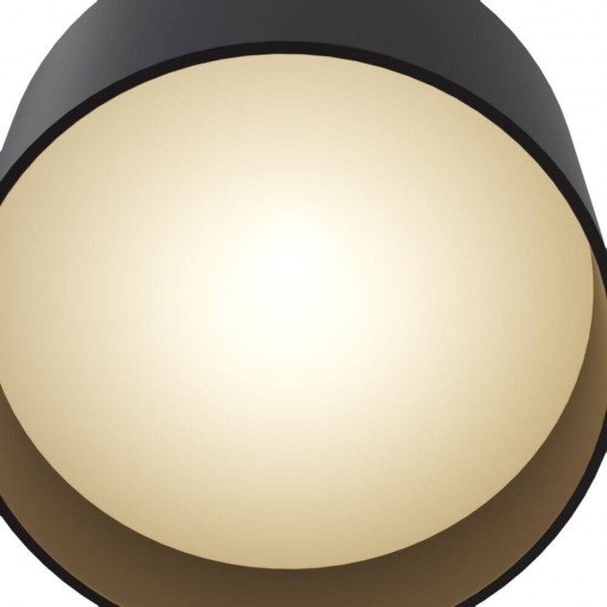 Maytoni Planet LED Deckenleuchte 12W Schwarz Warmweiss