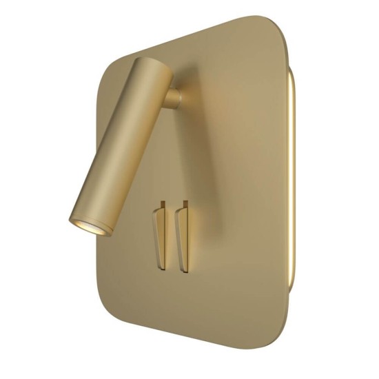Maytoni Ios 176 LED Wandleuchte 9W drehbar, schwenkbar Matt-Gold Warmweiss