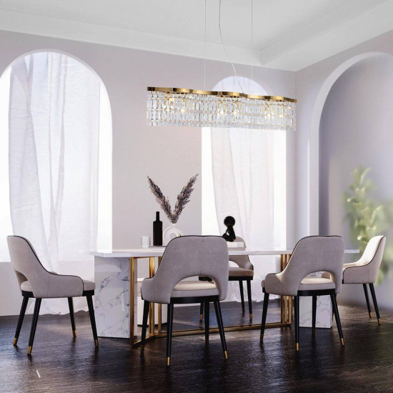 Maytoni Dune Deckenleuchte, Deckenlampe 6x E14 Gold-Farbe