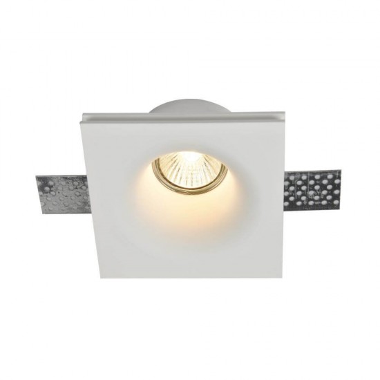 Maytoni Gyps Modern Downlight, Einbauleuchte GU10 Weiss 14cm