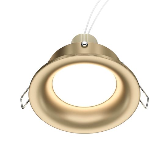 Maytoni Slim Downlight, Einbauleuchte GU10 Matt-Gold Ø8,5mm