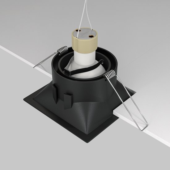 Maytoni Dot Downlight, Einbauleuchte GU10 4,5cm Schwarz