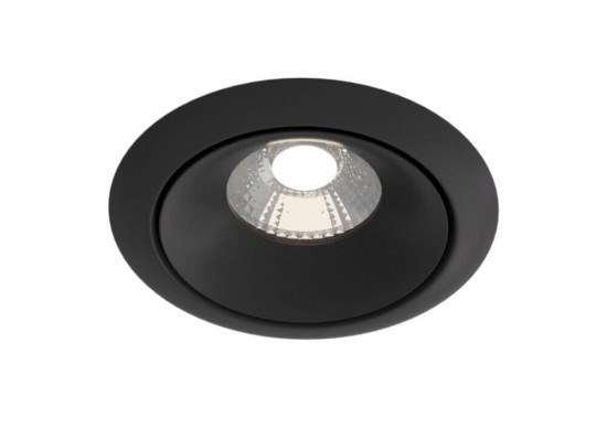 Maytoni Yin LED Downlight, Einbauleuchte 12W Schwarz Warmweiss Ø98mm