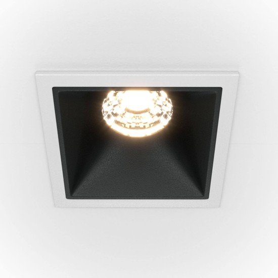 Maytoni Alfa LED Downlight, Einbauleuchte 10W Schwarz / Weiss 90Ra Neutralweiss