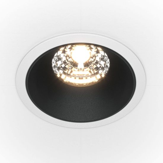 Maytoni Alfa LED Downlight, Einbauleuchte 15W dimmbar Schwarz / Weiss 90Ra Ø8,5mm Warmweiss