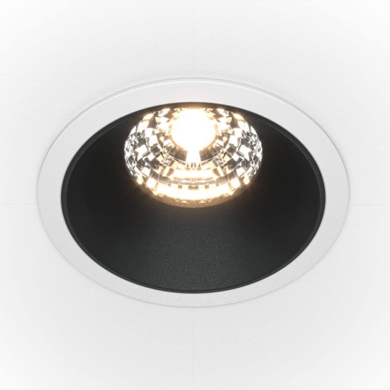 Maytoni Alfa LED Downlight, Einbauleuchte 15W Schwarz / Weiss 90Ra Ø8,5mm Neutralweiss