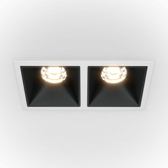 Maytoni Alfa LED Downlight, Einbauleuchte 20W dimmbar Schwarz / Weiss 90Ra Warmweiss