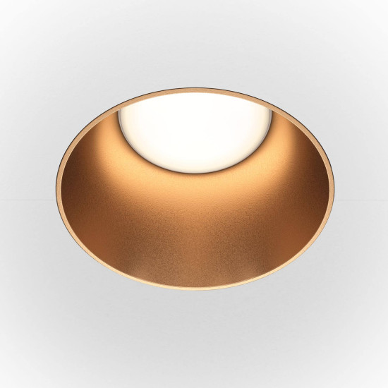 Maytoni Share Downlight, Einbauleuchte GU10 Matt-Gold Ø14mm