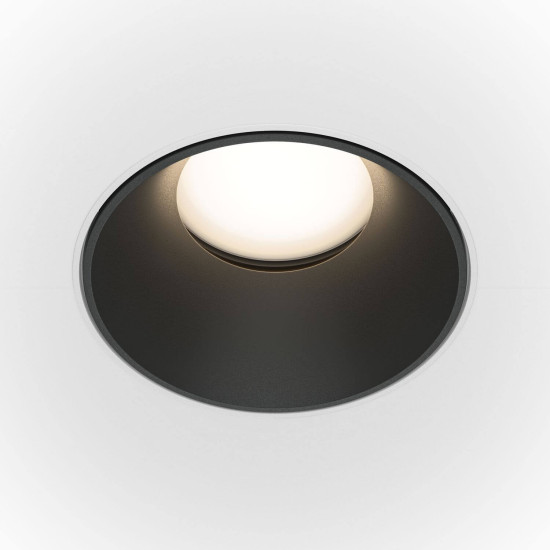 Maytoni Share Downlight, Einbauleuchte GU10 Schwarz / Weiss Ø10,2mm
