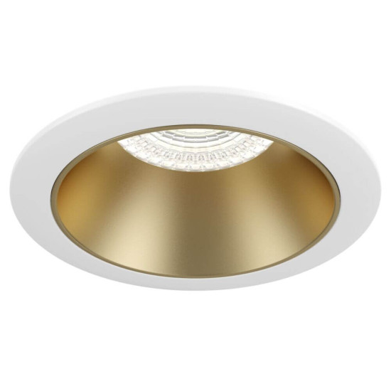 Maytoni Share Downlight, Einbauleuchte GU10 Gold-Weiss Ø86mm