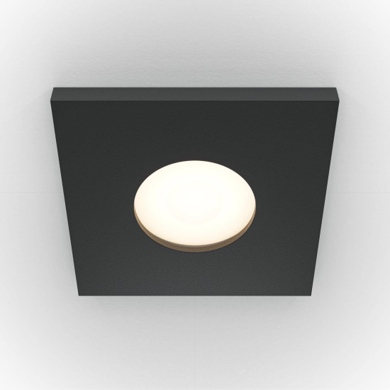 Maytoni Stark Downlight, Einbauleuchte GU10 Schwarz IP65
