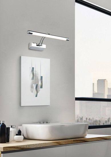 Maytoni Fino LED Spiegelleuchte, Spiegellampe 12W Chrom