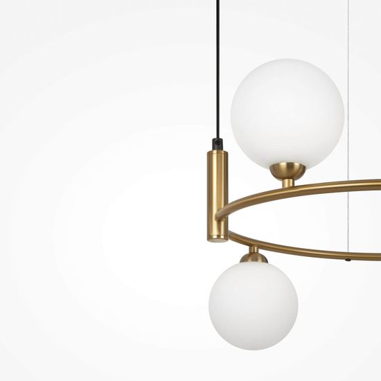 Maytoni Ring Pendelleuchte, Hängeleuchte 4x G9 Messing