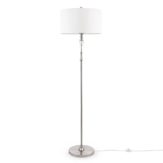 Maytoni Alicante Stehleuchte, Stehlampe E27 Weiss Stoff