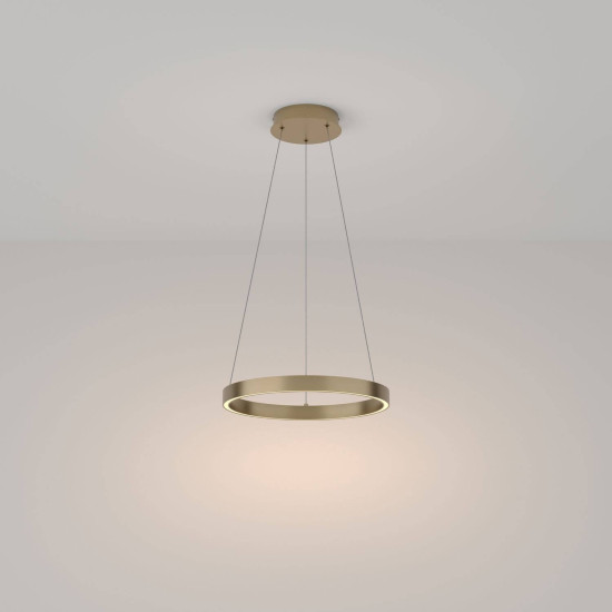 Maytoni Rim LED Pendelleuchte, Hängeleuchte 25W Messing 85Ra Warmweiss