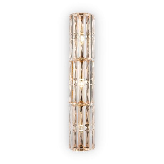 Maytoni Facet Wandleuchte, Wandlampe 3x E14 Gold-Farbe