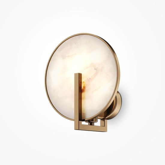 Maytoni Marmo Wandleuchte, Wandlampe E14 Gold-Farbe