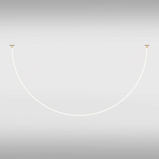 Maytoni Tau LED Pendelleuchte, Hängeleuchte 40W Gold-Farbe Warmweiss