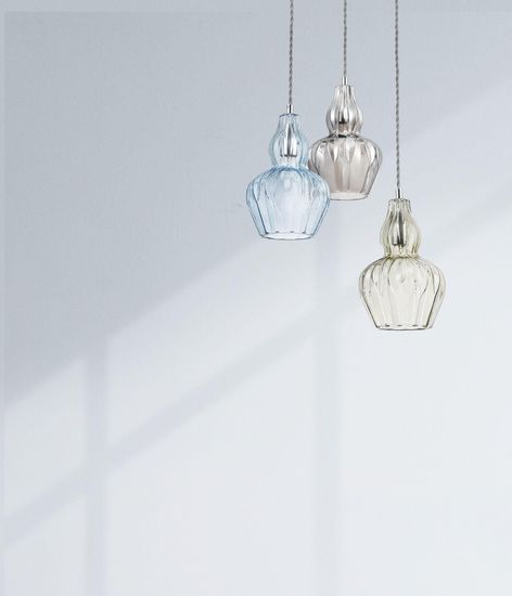 Maytoni Eustoma Pendelleuchte, Hängeleuchte E14 Nickel Blau