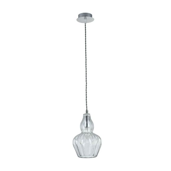 Maytoni Eustoma Pendelleuchte, Hängeleuchte E14 Nickel Glas