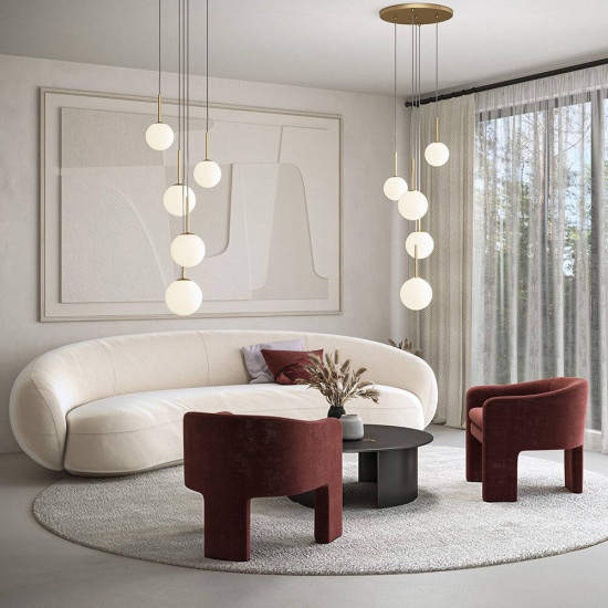 Maytoni Basic form Pendelleuchte, Hängeleuchte 5x E14 Gold-Farbe