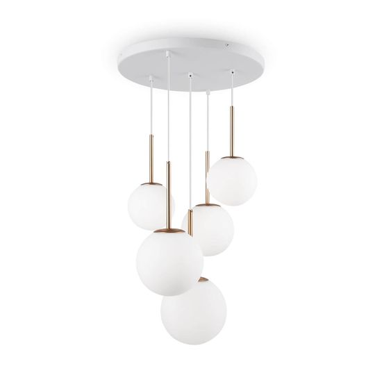 Maytoni Basic form Pendelleuchte, Hängeleuchte 5x E14 Gold-Farbe