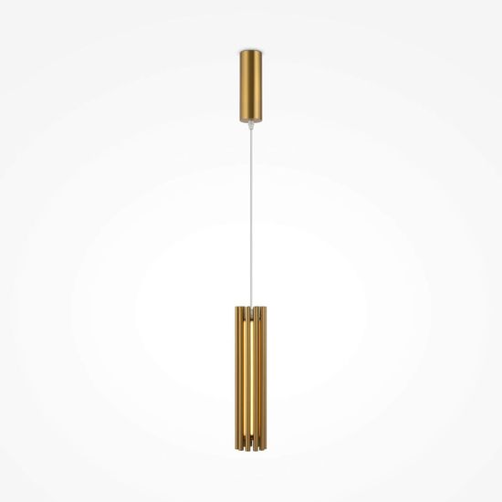 Maytoni Sonata LED Pendelleuchte, Hängeleuchte 12W Messing Warmweiss