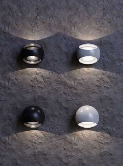 Maytoni Stream LED Wandleuchte 6W Schwarz IP54