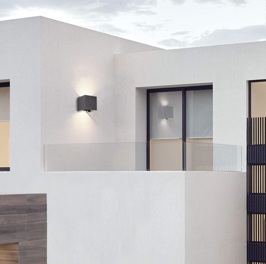 Maytoni Fulton LED Wandleuchte 6W Terrassenwandleuchte Schwarz IP54