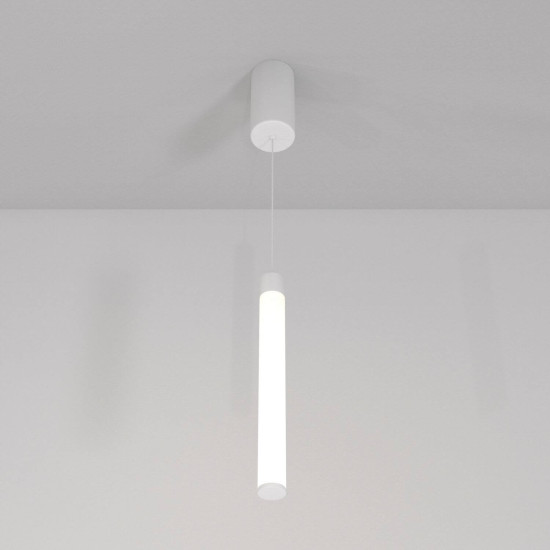 Maytoni Ray LED Pendelleuchte, Hängeleuchte 10W Weiss 50,6cm Warmweiss